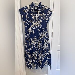 Women’s Pinch brand (Avara) blue and cream midi dress